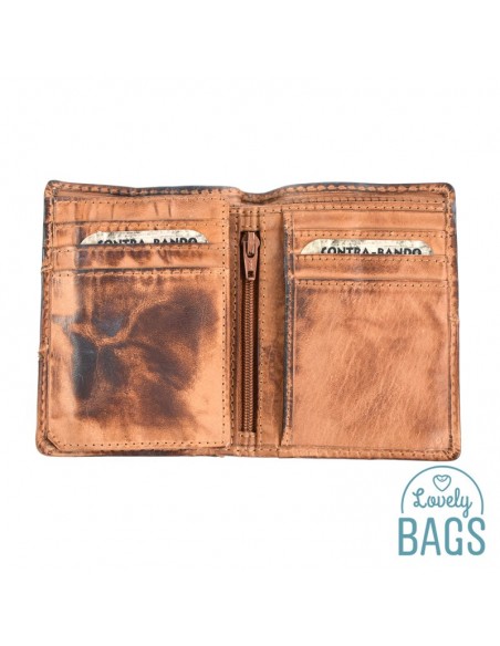 Cartera billetera Contra-Bando - COLADA,  Piel de Vacuno