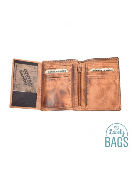 Carteira de Homem Contra-Bando - Colada, couro Kip