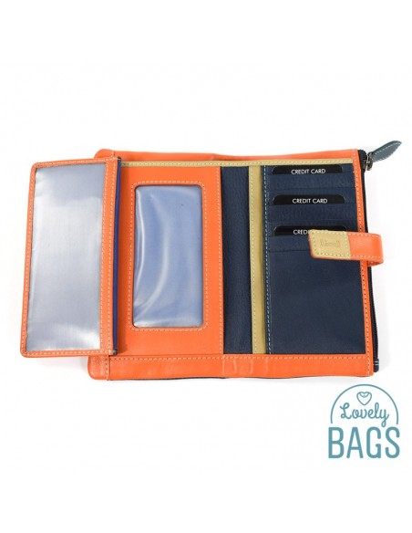 Carteira Grande Adapell - Couro macio