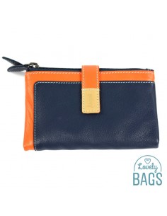 Carteira de couro Adapell - Com 2 zípers