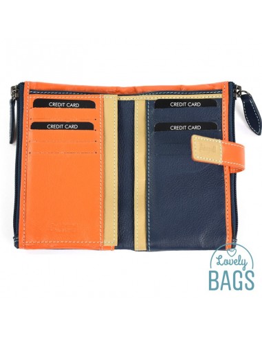 Cartera de piel Adapell - Con 2 cremalleras