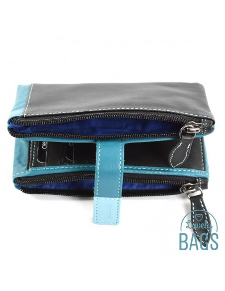 Cartera de piel Adapell - Con 2 cremalleras