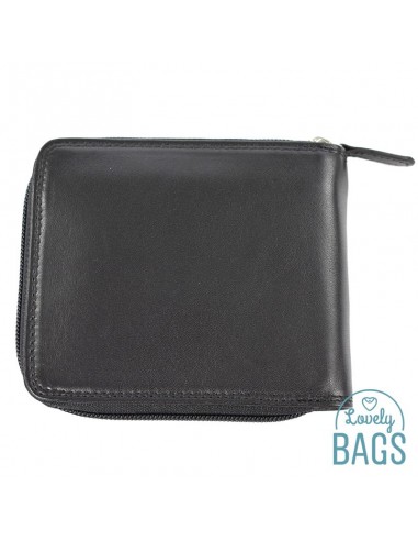 Cartera Americana de hombre cerrada con Cremallera, Francinel - VENISE en Piel de Vaca