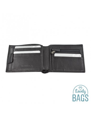 Cartera Americana de hombre con departamento secreto para billetes, Francinel - VENISE en Piel de Vaca