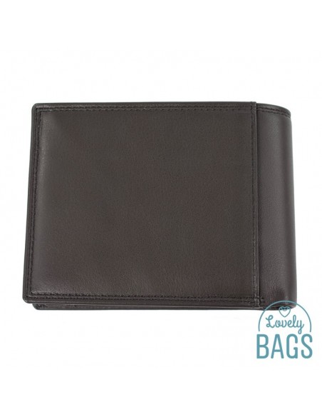 Cartera Americana de hombre con departamento secreto para billetes, Francinel - VENISE en Piel de Vaca