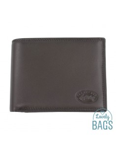 Cartera Americana de hombre con departamento secreto para billetes, Francinel - VENISE en Piel de Vaca