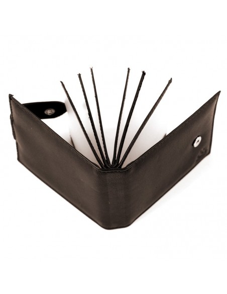 Tarjetero americano con cierre, LUGUPELL - NAPPA/BOX, hecho en Piel