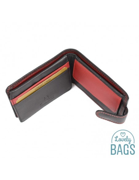 Cartera Americana d'Home amb tanca, JAGUAR - BOSTON amb Pell