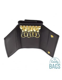 Llavero doble para 12 llaves Ramito - Seda, en piel de alta calidad 2