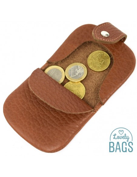 Porta moedas Ramito - Couro Box de alta qualidade