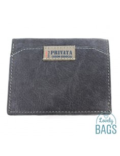 Cartera de Hombre con monedero, PRIVATA - LABEL en Piel