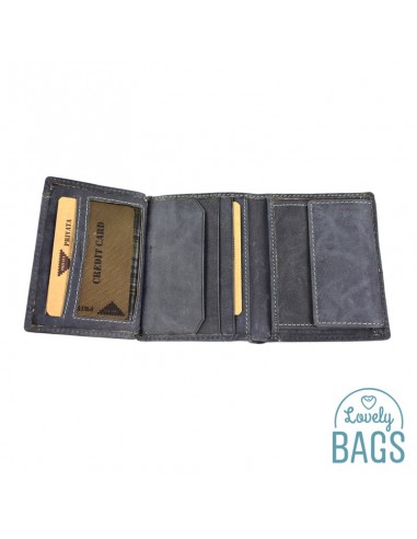 Cartera de Hombre con monedero, PRIVATA - LABEL en Piel