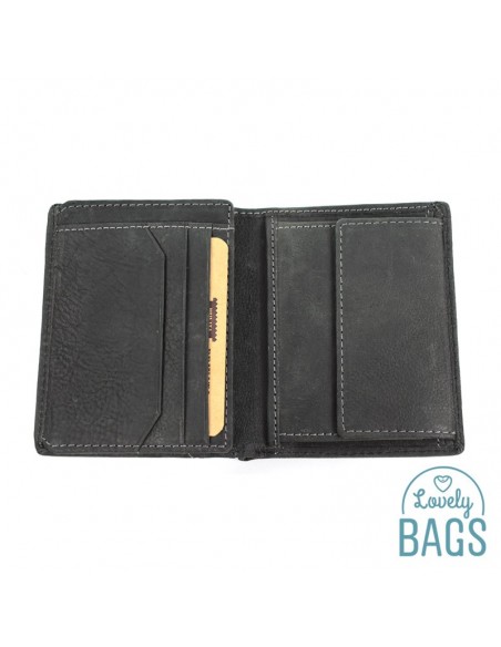 Cartera de Hombre con monedero, PRIVATA - LABEL en Piel