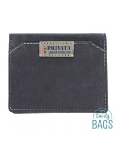 Cartera con tarjetero de Hombre Privata - Label en Piel
