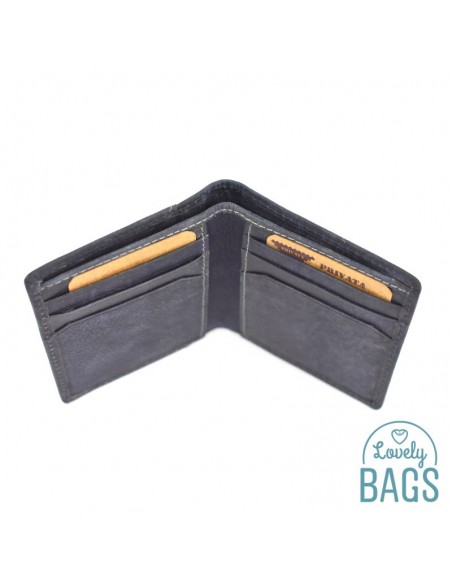 Cartera con tarjetero de Hombre Privata - Label en Piel