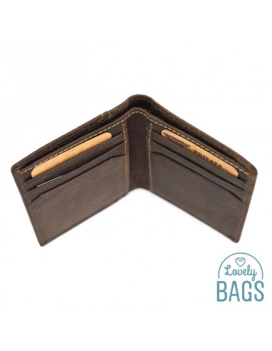 Cartera con tarjetero de Hombre Privata - Label en Piel