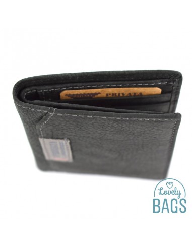 Cartera con tarjetero de Hombre Privata - Label en Piel