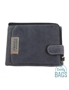 Cartera Americana d'Home amb tanca, PRIVATA - LABEL amb Pell