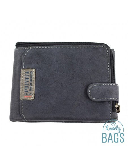 Cartera Americana de Hombre con cierre, PRIVATA - LABEL en Piel