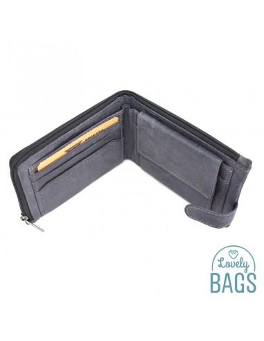 Cartera Americana de Hombre con cierre, PRIVATA - LABEL en Piel