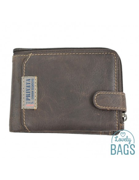 Carteira americana de Homem com presilha Privata - Label
