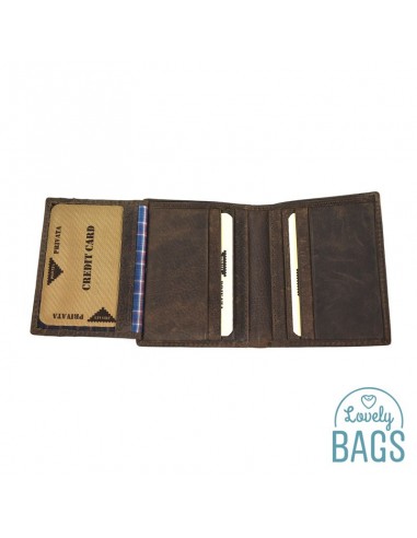 Cartera Targeter d'Home, PRIVATA - METAL amb Pell