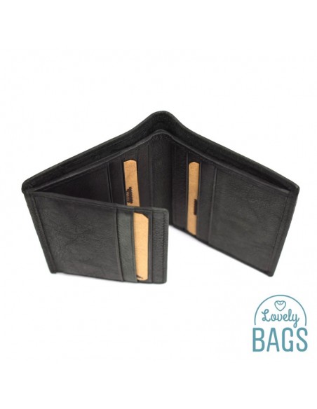 Cartera Tarjetero de Hombre, PRIVATA - METAL en Piel