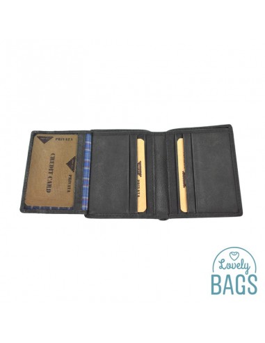 Cartera Targeter d'Home, PRIVATA - METAL amb Pell