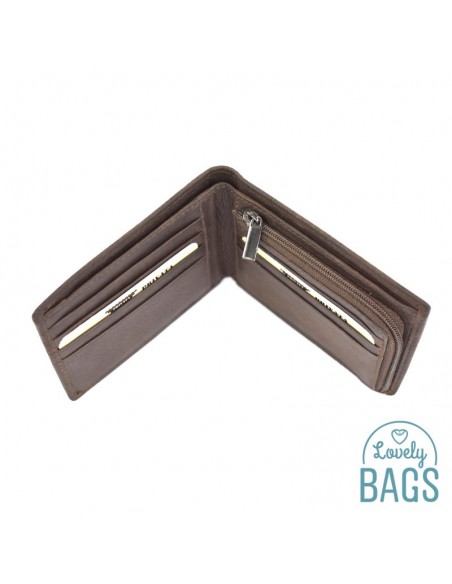 Cartera Americana d'Home, PRIVATA - METAL amb Pell