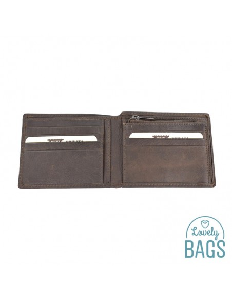 Cartera Americana d'Home, PRIVATA - METAL amb Pell