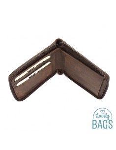 Cartera Americana d'Home amb Cremallera, PRIVATA - METAL amb Pell 2