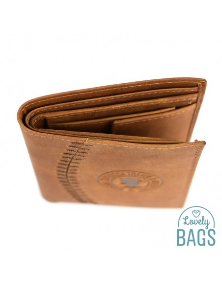 Cartera de piel con monedero Coronel Tapioca - NOBUCK