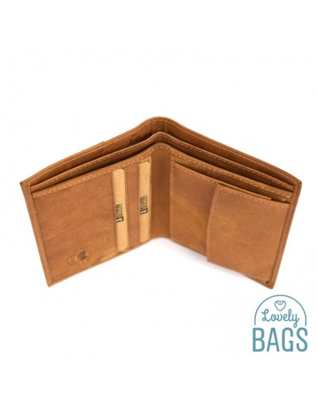 Cartera de piel con monedero Coronel Tapioca - NOBUCK