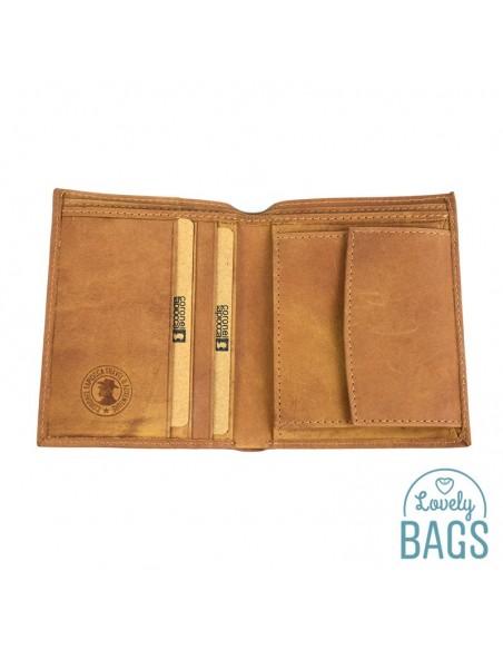 Cartera de piel con monedero Coronel Tapioca - NOBUCK