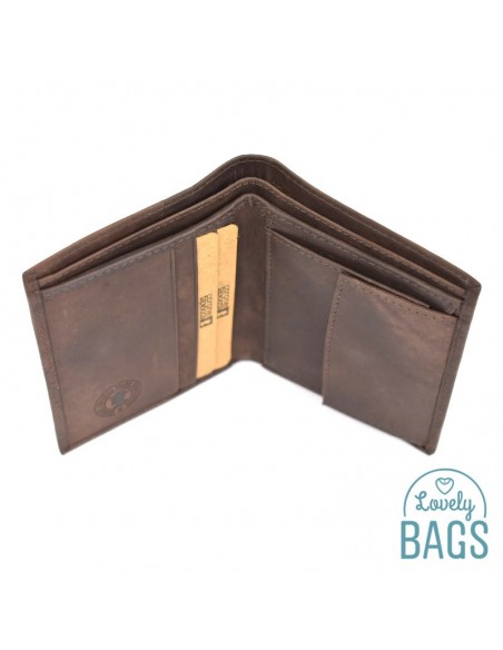 Cartera d'Home amb moneder, Coronel Tapioca - NOBUCK amb Pell Hunter