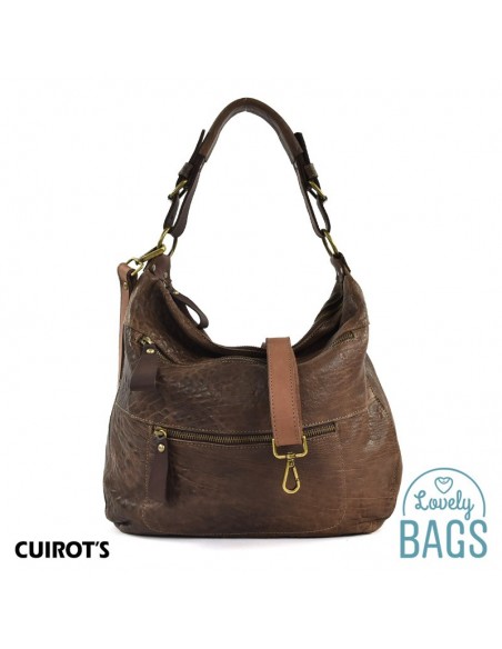 Bolso de hombro estilo Hobo, grande de Mujer, Cuirots - Piel Australia