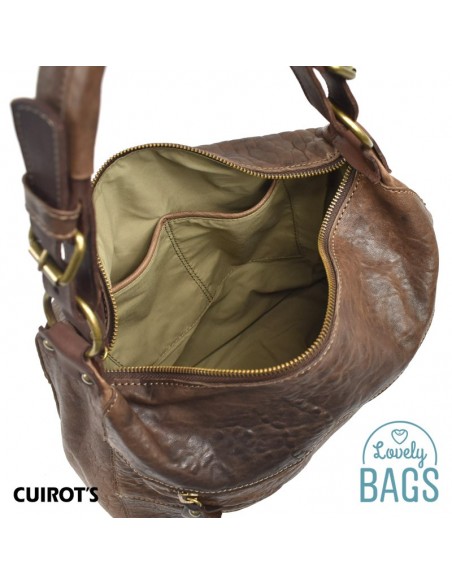 Bolso de hombro estilo Hobo, grande de Mujer, Cuirots - Piel Australia