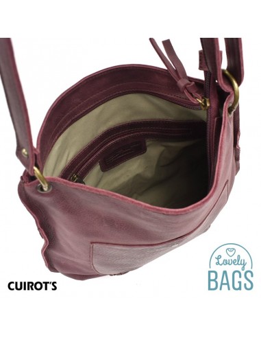 Bolso Bandolera plana de Mujer, Cuirots - fabricado en Piel Dakota