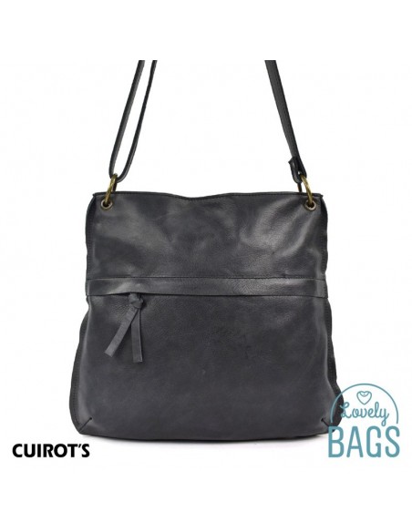 Bossa Bandolera plana de Dona, Cuirots - fabricat amb Pell Dakota