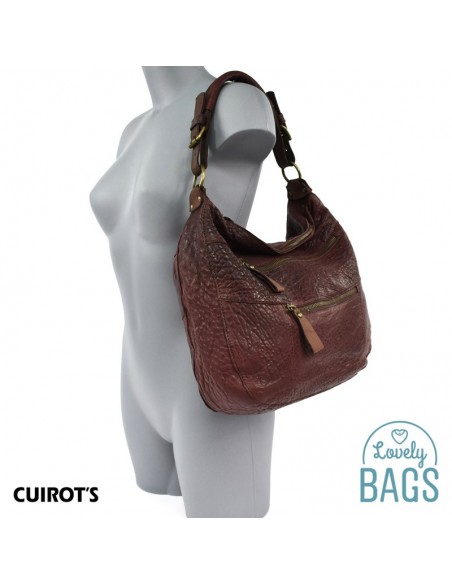 Bolso de hombro estilo Hobo, grande de Mujer, Cuirots - Piel Australia