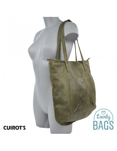 Bolso Shopper plano, grande de Mujer, Cuirots - Piel Dakota