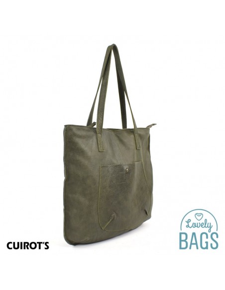 Bolso Shopper plano, grande de Mujer, Cuirots - Piel Dakota