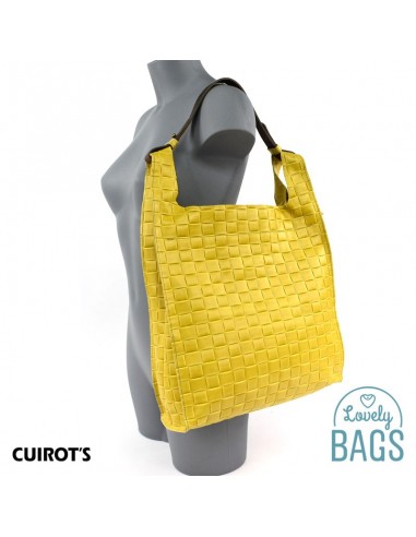 Bolso Shopper bag con una asa, grande de Mujer - Cuirots, Piel Trenzada Maverick