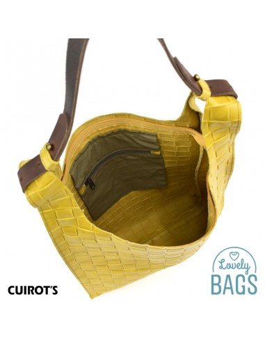 Bolso Shopper bag con una asa, grande de Mujer - Cuirots, Piel Trenzada Maverick