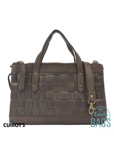Bolso de mano, mediano de Mujer - Cuirots, Piel trenzada Maverick