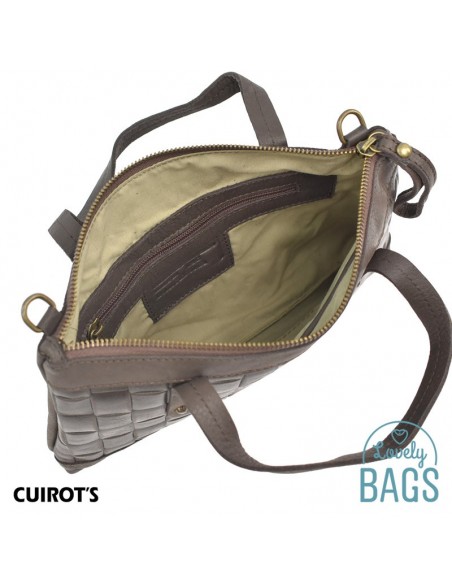 Bolso de mano, mediano de Mujer - Cuirots, Piel trenzada Maverick