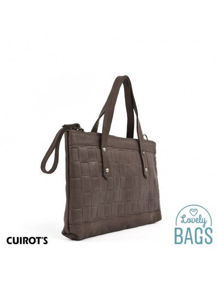 Bolso de mano, pequeño de Mujer - Cuirots, Piel trenzada Maverick