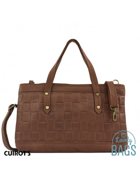 Bolso de mano, pequeño de Mujer - Cuirots, Piel trenzada Maverick