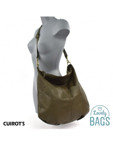 Hobo bag plana grande Cuirots - Pele Maverick