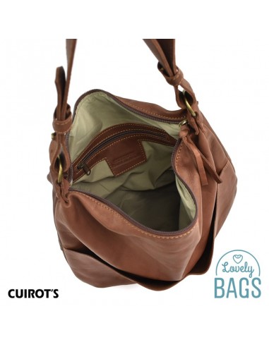 Bolso Hobo Bag plano, grande - Cuirots, piel Maverick